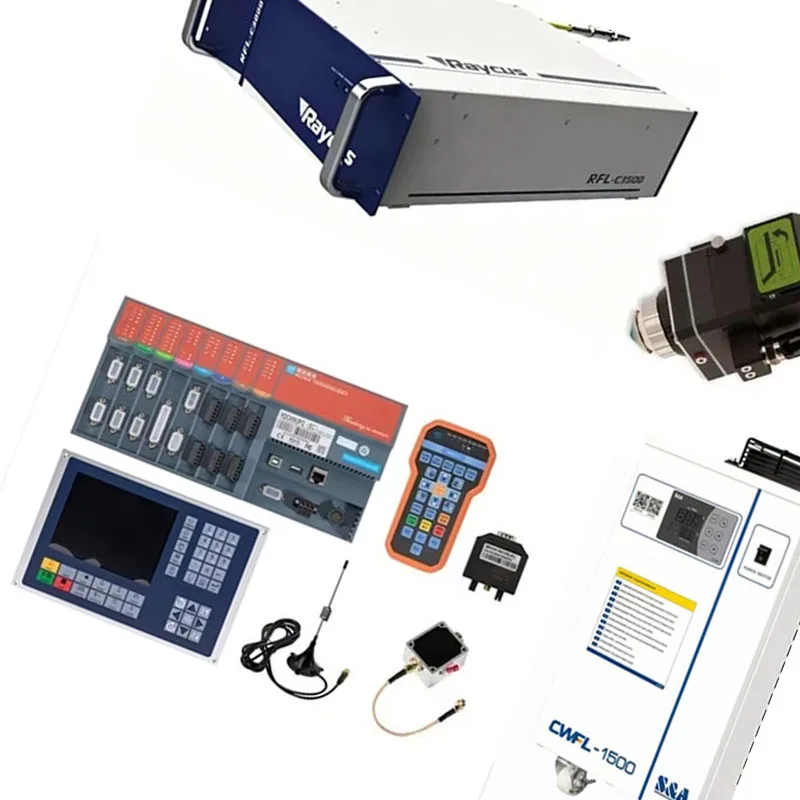 Ruike 1500W 2000W 3000W Fiber Laser Cutting Head BT240S Source System with RDC6563F Refrigerator for Precision Metal Cutting