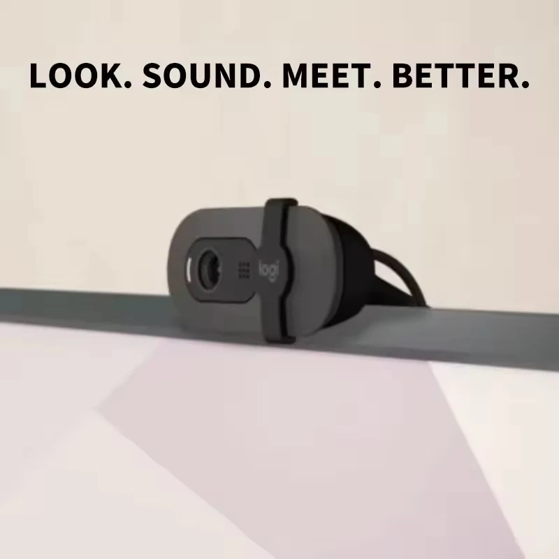 كاميرا ويب Logitech Brio 90 HD 1080p Brio90 مع موازنة الضوء الأوتوماتيكية ومصراع الخصوصية المدمج وميكروفون مدمج #4