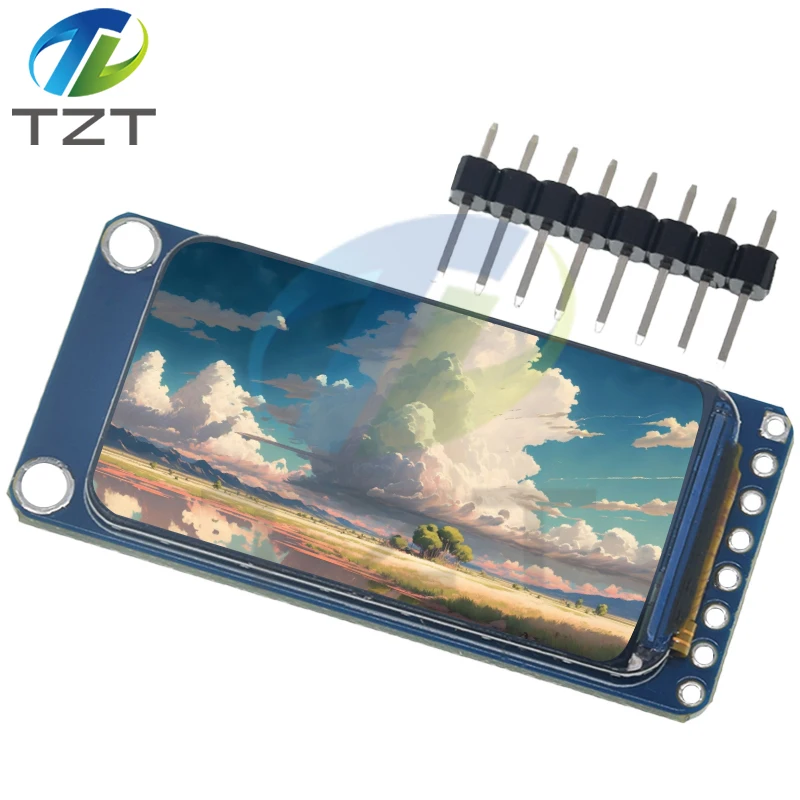 TZT 1.47" 1.47 Inch 172x320 SPI Full Color TFT HD IPS Screen LCD LED Display Module 172*320 ST7789 Controller 3.3V SPI Interface