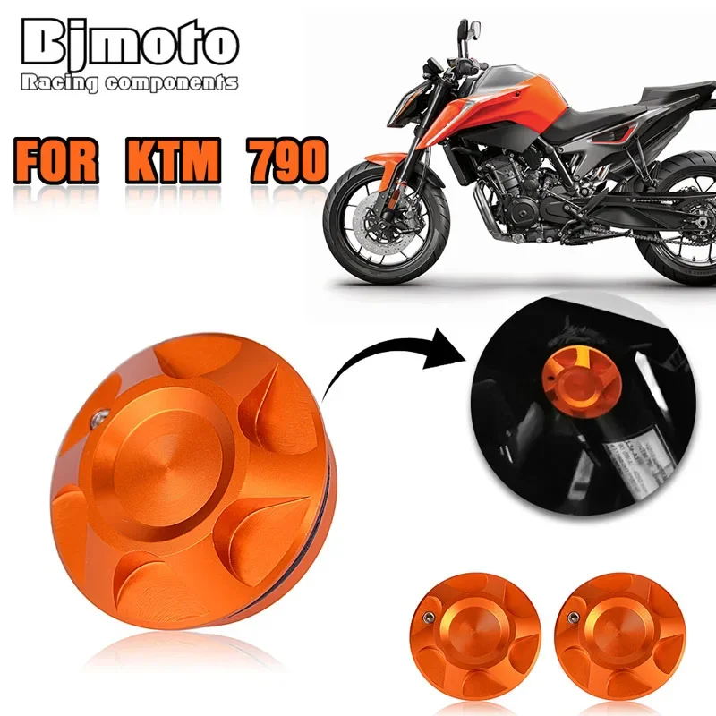 

2Pcs Frame Hole Cover Caps Plug FOR KTM 790 Adventure R S 2019 2020 Decorative Frame Cap Set Motorcycle Accessories Orange Black