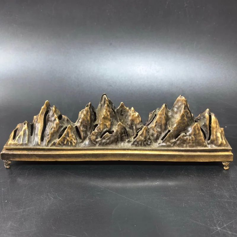 Clouds , copper burner, box, incense stick, indoor decorative ornament, mountains and rivers, vast