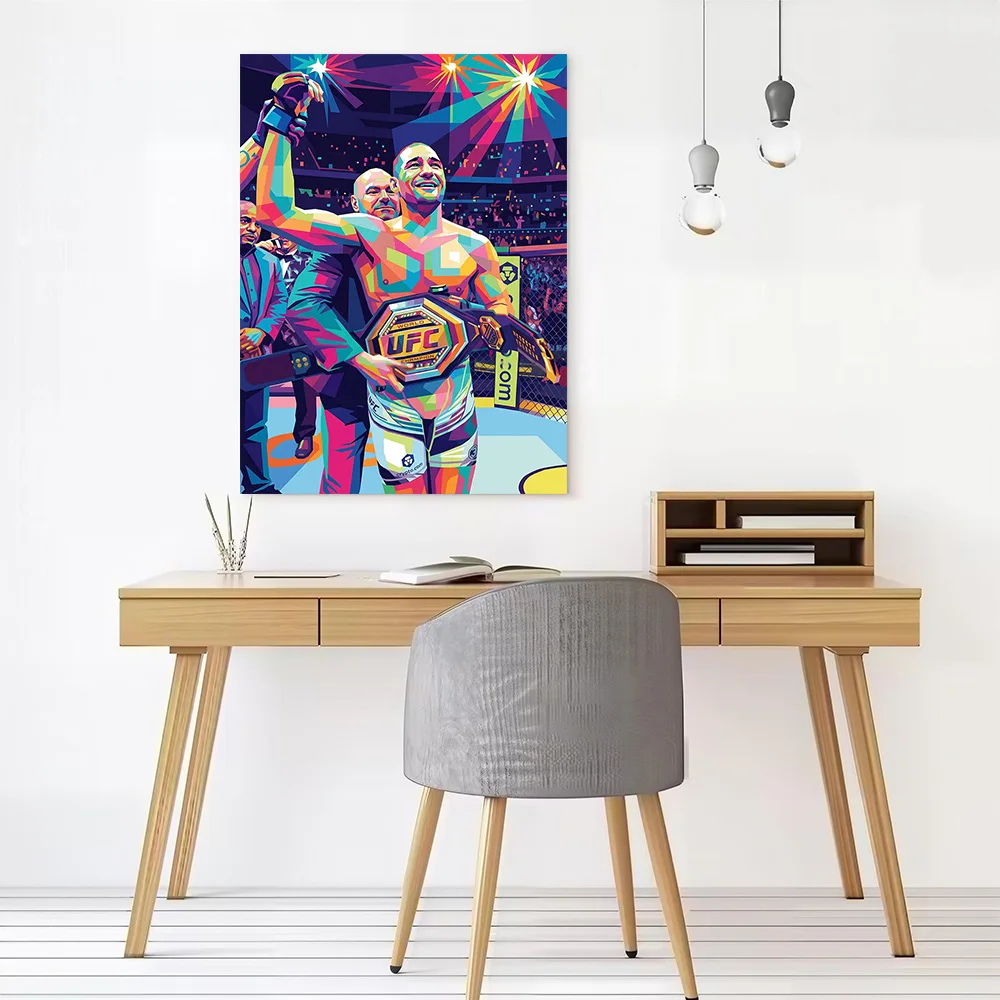 Sean Strickland MMA Champion Canvas Poster Wall Art Customizable High Quality Printed Picture for Home Decoration Ornaments Room