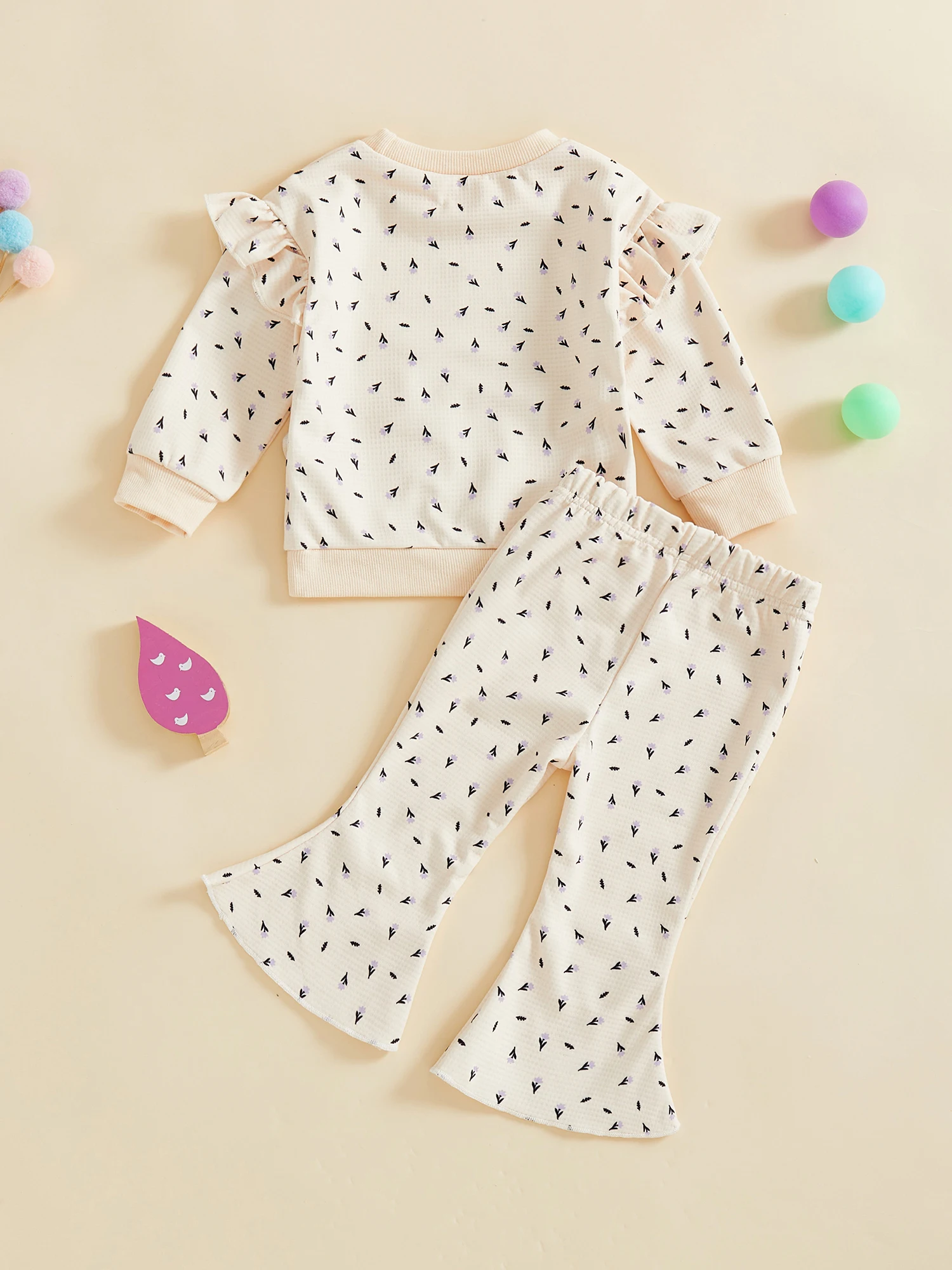 

Toddler Girl 2Pcs Winter Outfits Long Sleeve Solid Color Hoodie Leggings Set Baby Clothes for Cold Weather