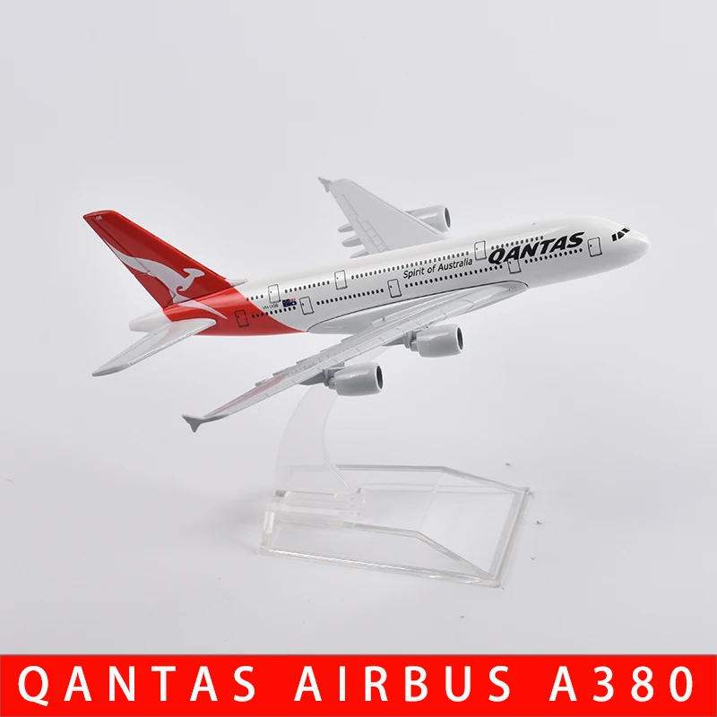 

JASON TUTU 1/400 Scale Diecast Metal Qantas Airbus A380 Aircraft Model Boeing 747 16CM Miniature Authentic Collectible Gift