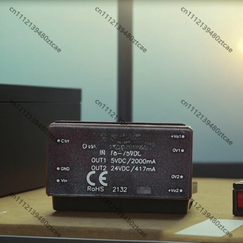 20W DC-DC Dual Isolated Power Module 18~75V Wide Input To 5V&24V Dual Positive Output DIP Metal Shield Industrial PCB