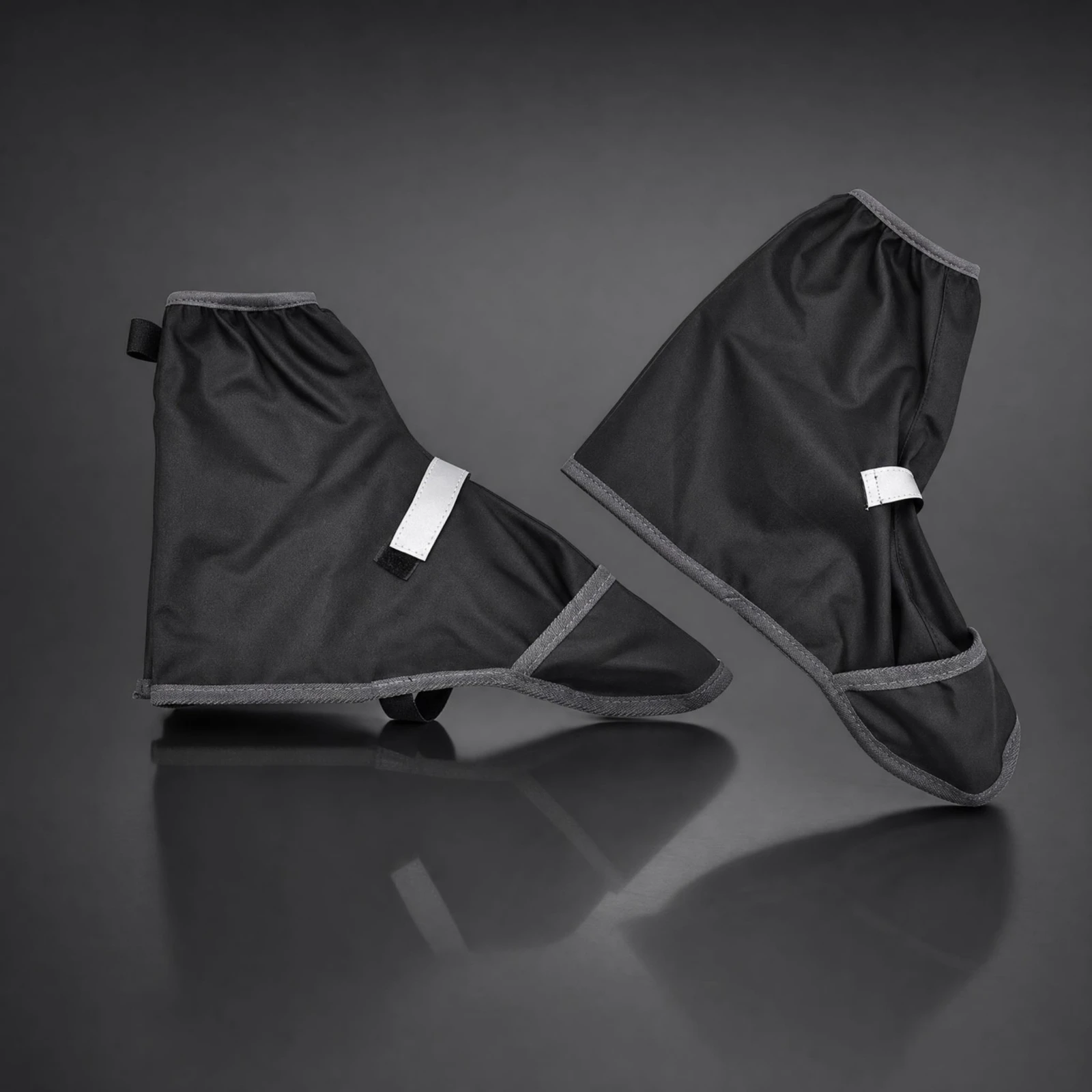 High-Top Shoe Covers with Wear-Resistant Sole Reusable Rain Shoe Covers with Reflective Strip for Hikers, Rainy Days, Hiking