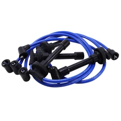 Juego de cables de bujía 32700-PTO-000, cable de encendido de alto rendimiento para HONDA CIVIC DEL SOL 1992-2002, azul