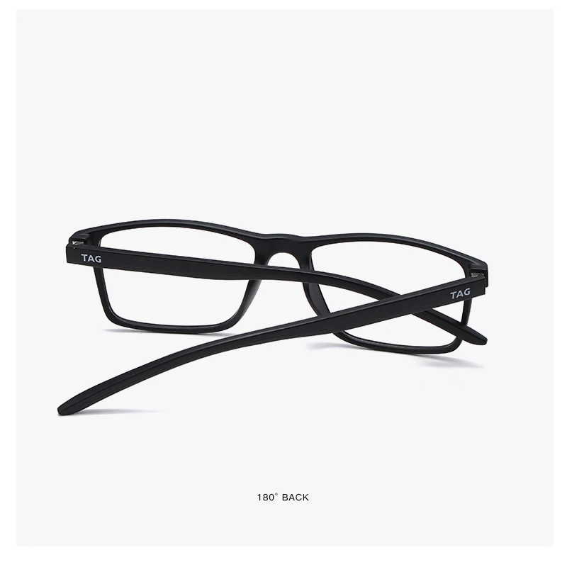 TH502 ماركة الموضة الرجعية مربع النظارات الإطار الرجال TR90 مشهد المرأة النظارات إطارات الحركة خفيفة النظارات القراءة