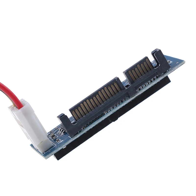 IDE To SATA Adapter HDD 3.5 IDE To SATA Hard Disk Converter Blue PC+Metal PATA IDE 40Pin To SATA 22Pin Hard Drive Connector