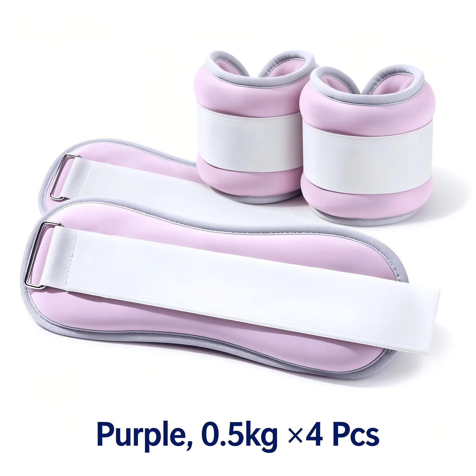 4-piece 0.5kg combination dance weight-bearing sandbag, wrist leggings wearable weight bag, home fitness running yoga sports weight bag