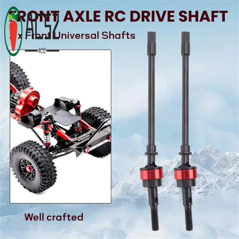 

AC52-1 пара приводного вала CVD из нержавеющей стали, передняя ось, радиоуправляемые детали для осевого гусеничного автомобиля Scx10