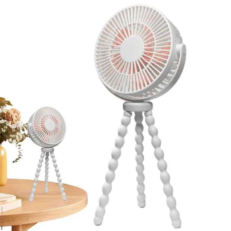 

Stroller Fan Clip On For Baby Clip On Fan 360 Rotate Flexible Tripod 5 Speeds Handheld Portable Small Pocket Fan For Working