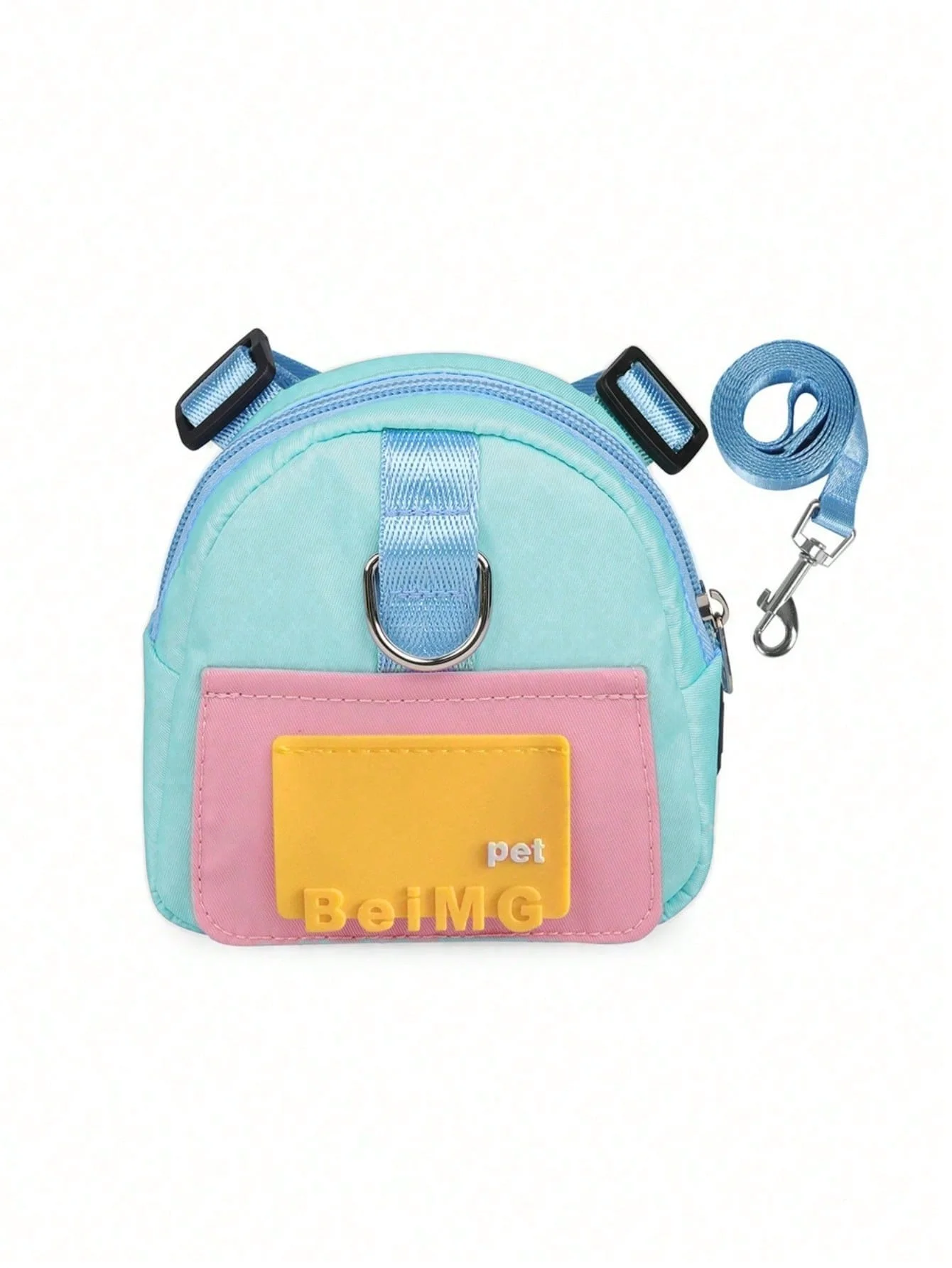 Kombination aus Haustierrucksack und Leine (1 Set) – 4 Farben, atmungsaktiv und verstellbar |   Outdoor-/Alltagsausrüstung für kleine und mittelgroße Hunde