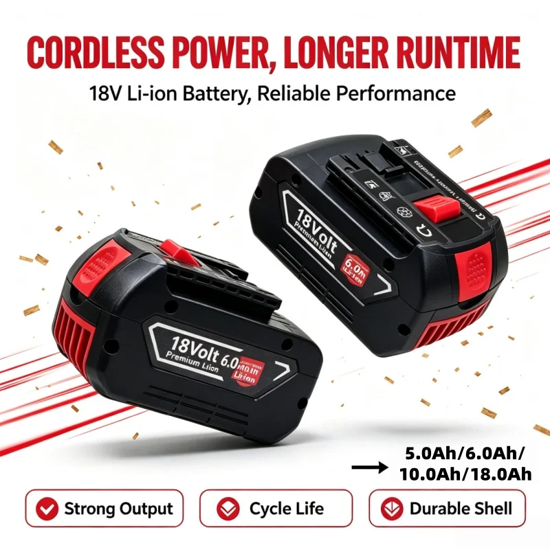 12800mAh Lpega 18V Lithium Battery, Handheld Replacement Battery Compatible with GBA GSR GSB BAT618 BAT609 BAT620
