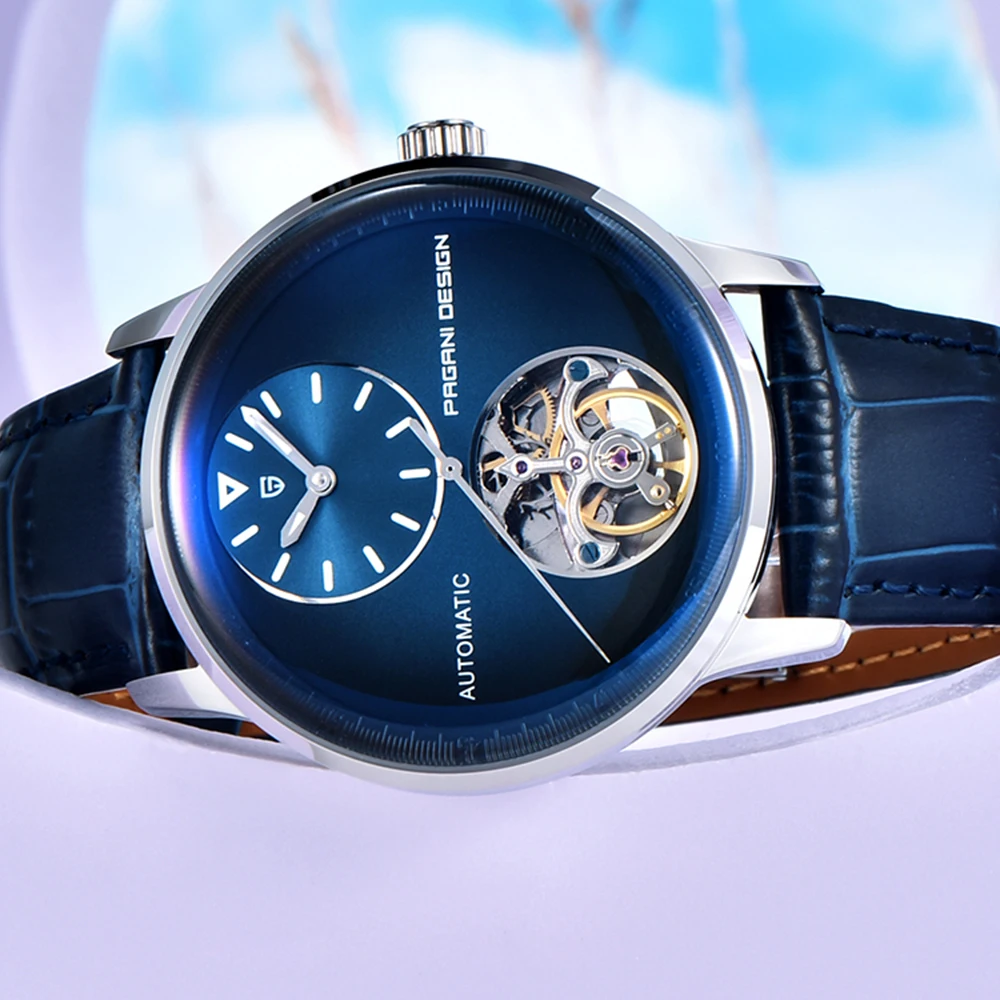 2025 New PAGANI DESIGN Tourbillon Men's Watches Luxury Mechanical Man Watch Automatic Wristwatch Sport Waterproof Leather Clock