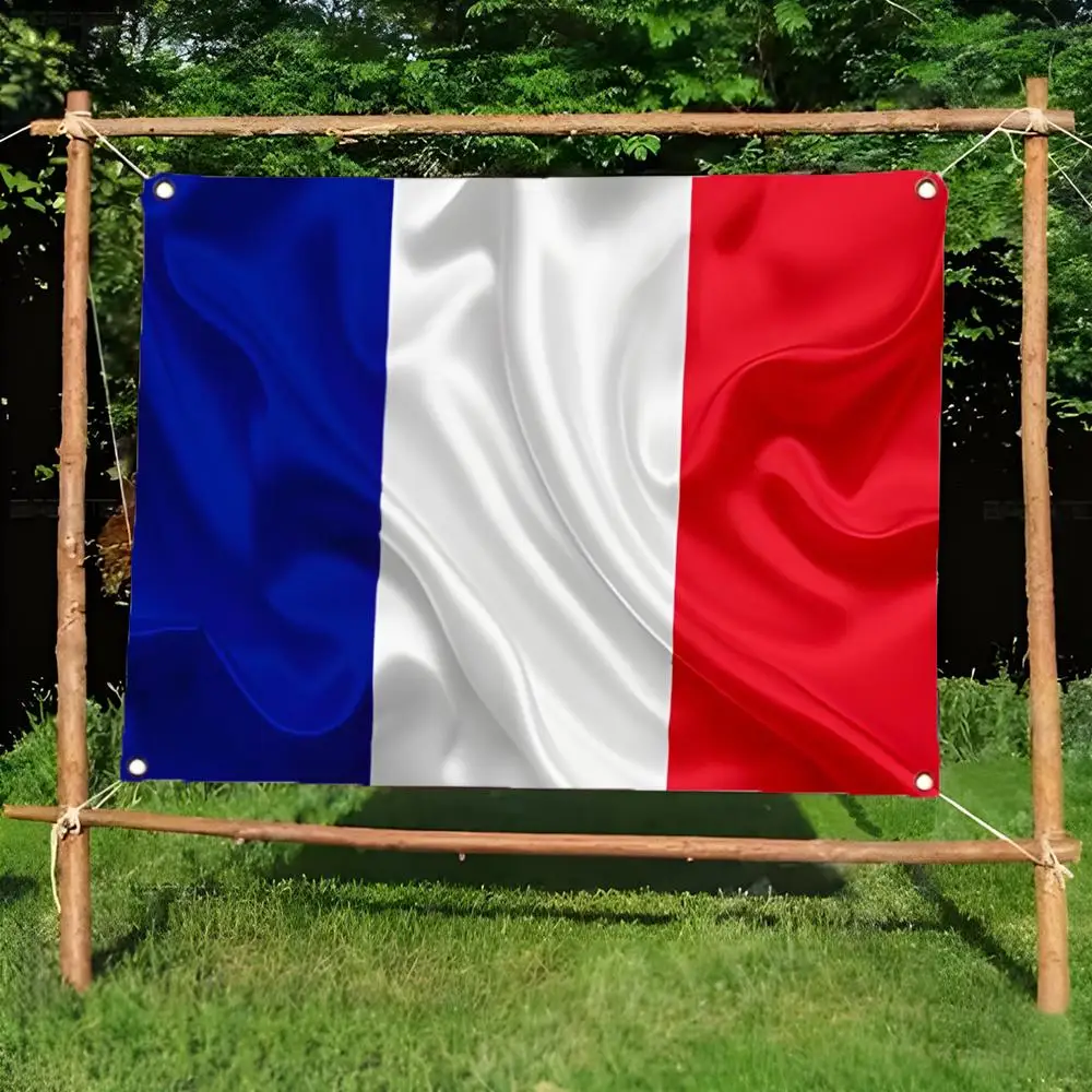 France Eiffel Tower Paris Flags Borderless four-ring ornament indoor outdoor decoration effortless to hang