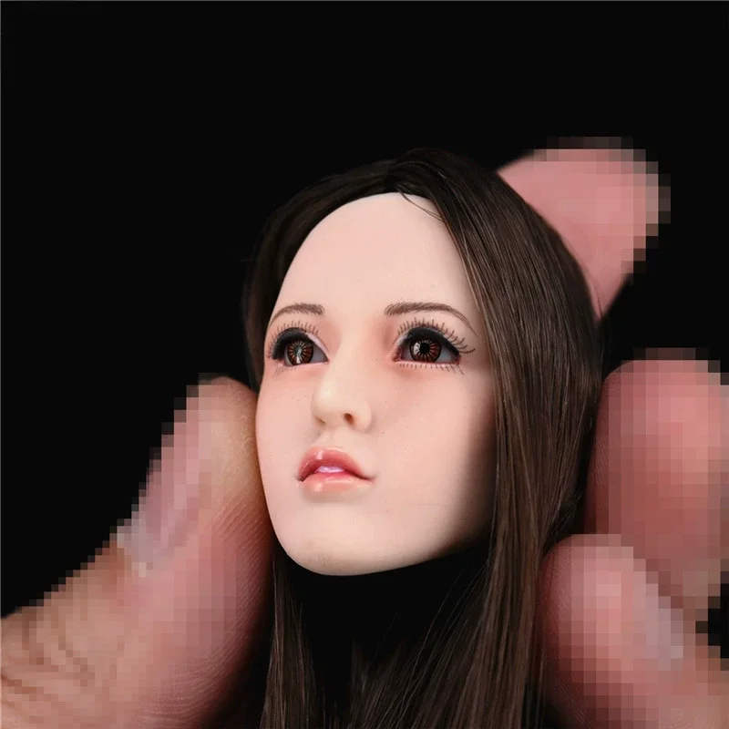 WONDERY 1/6 Ep01/Ep02 Elf Girl Head Sculpt Removable Ears for 1:6 Female Figure Doll Body Accessory Decoration