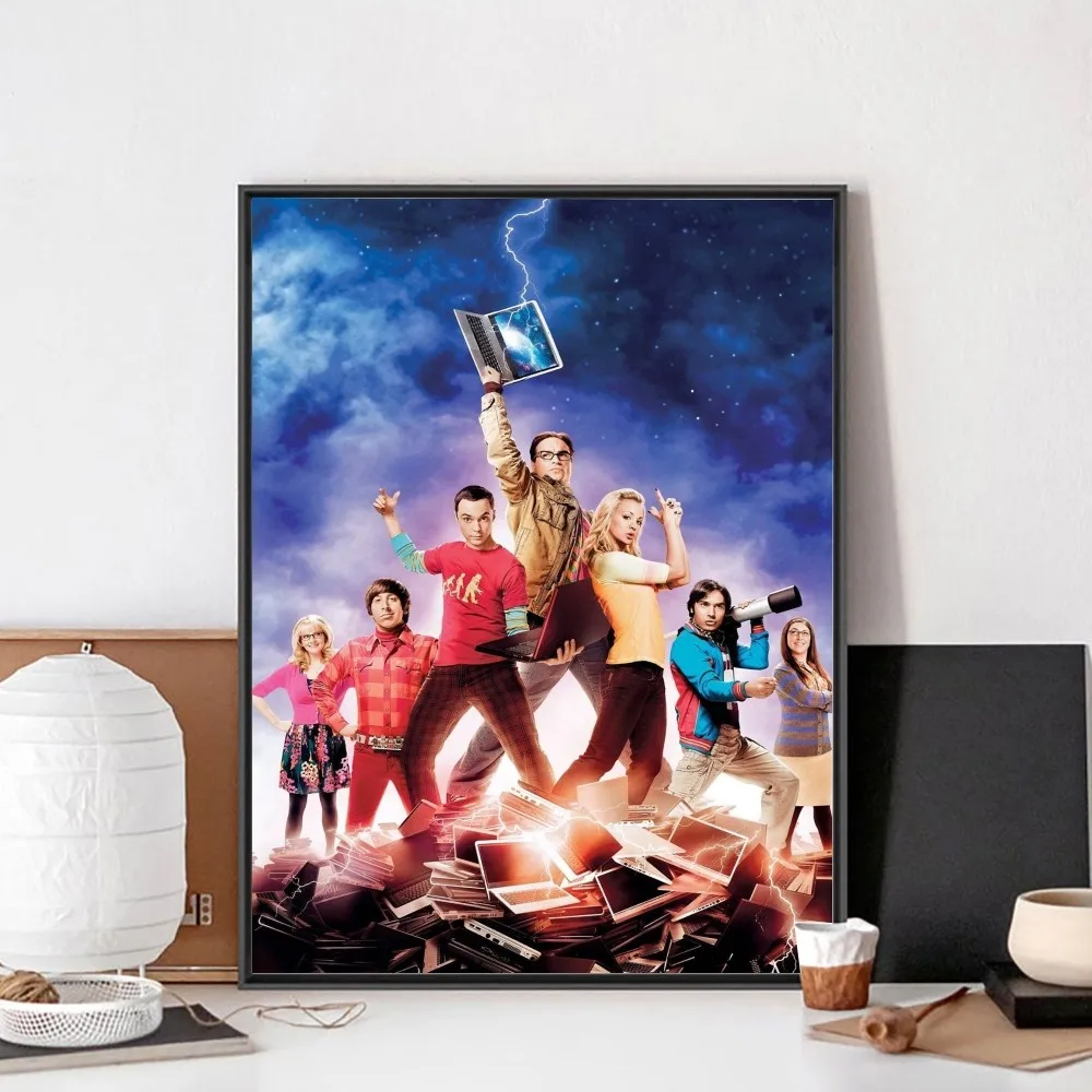 The Big Bang Theory Classic Tv No Framed Poster Kraft Club Bar Paper Vintage Poster Wall Art Painting Bedroom Study Stickers