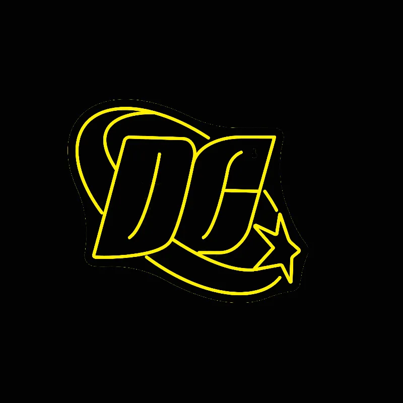 DC Comic Logo Neon Signs for Wall Deocr, Dimmable Room Decoration, Home Bedroom Bar Party Club, USB Lamp, Gift for ForLovers
