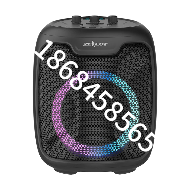 

P8 Portable Speaker with Microphone, Crystal Clear Sound with RGB LED Light Wireless Speaker, Waterproof Speakers