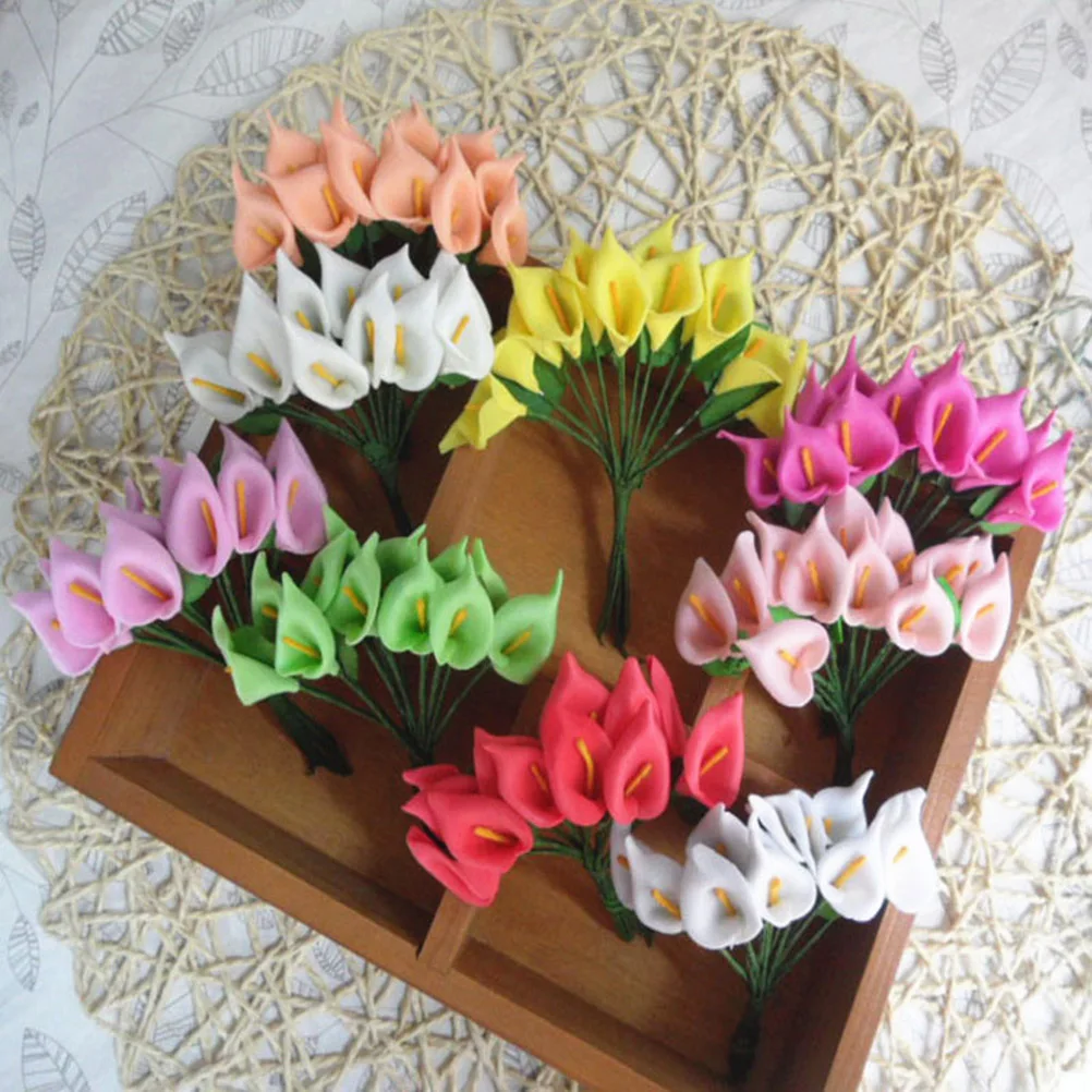

12pcs Artificial Flowers Real Touch Non Colorfast Decor Indoor Outdoor Wedding Party Festivals