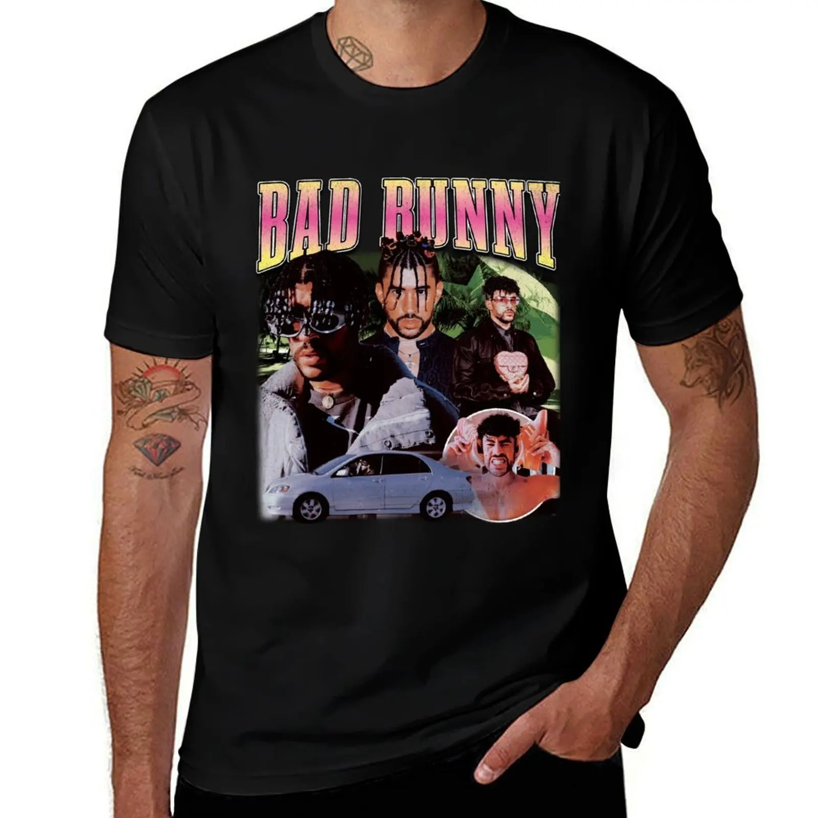 

man anime Bad Bunny t graphic for T-Shirt shirts man shirt t t shirts cotton man 100%