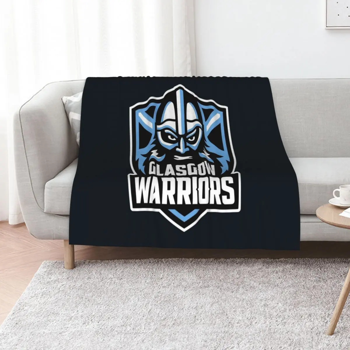 Glasgow Warriors Throw Blanket Breathable Lightweight Blanket for Adults Kids