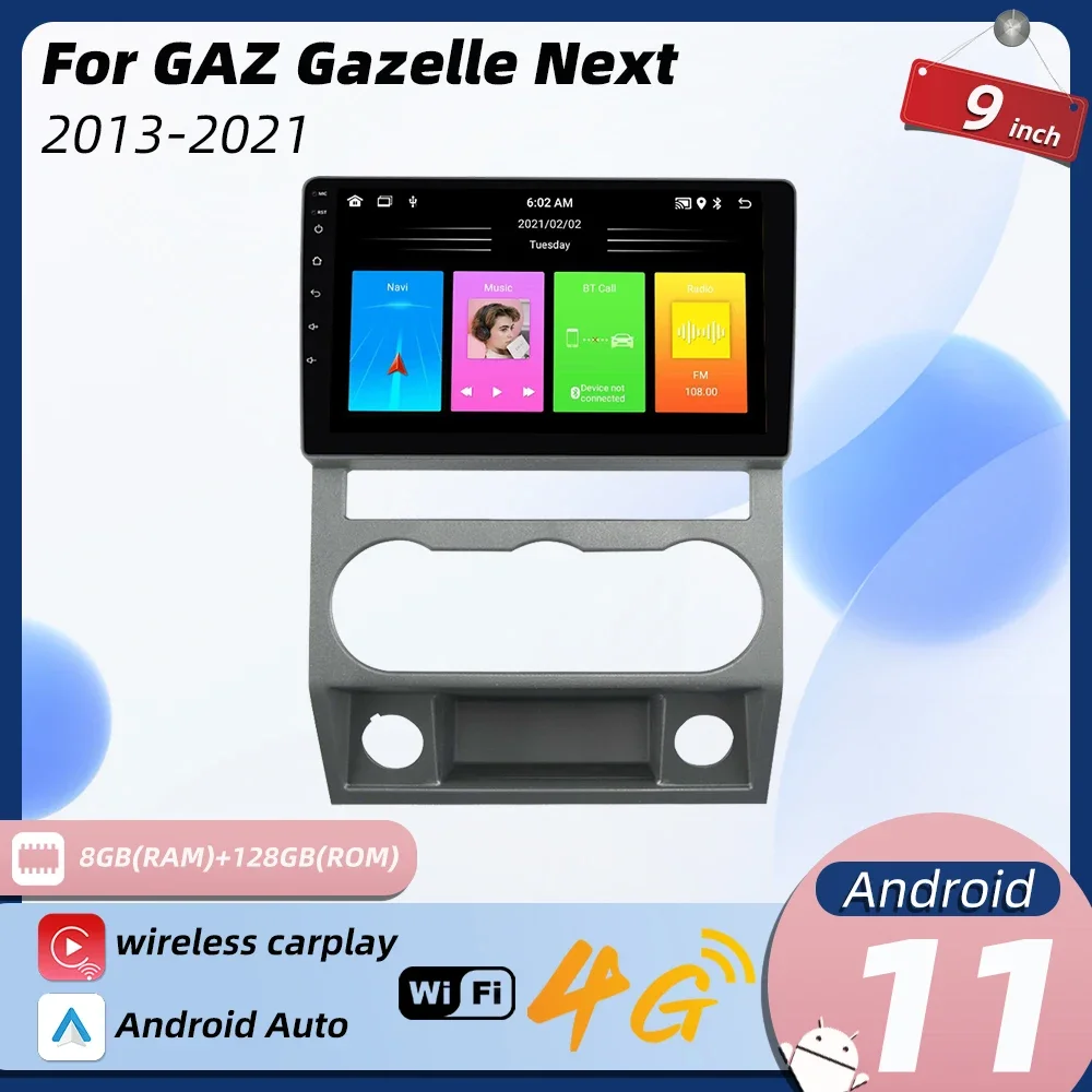 

Multimedia for GAZ Gazelle Next 2013-2021 2 Din Android Car Radio Stereo Autoradio Navigation GPS Head Unit Carplay Android Auto