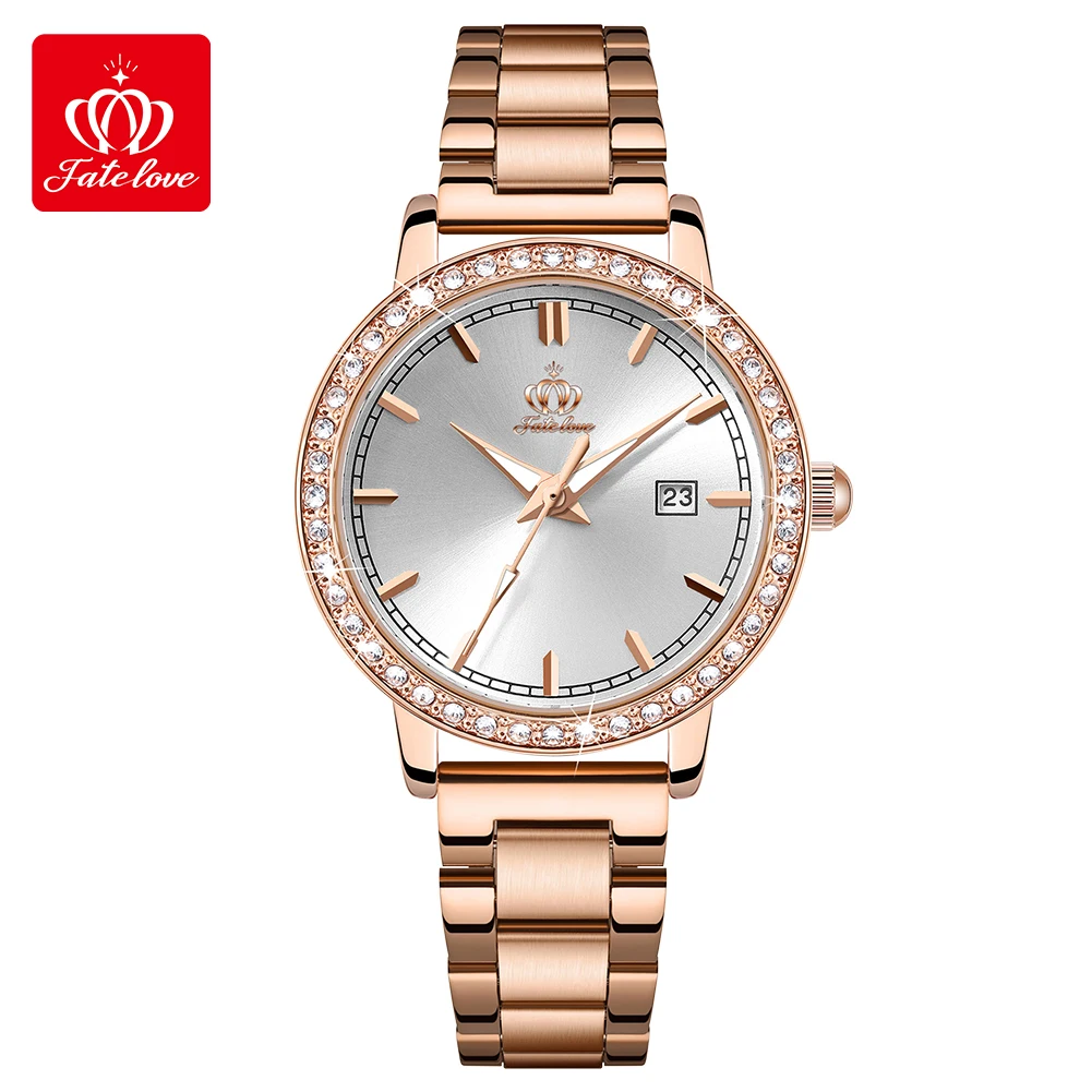 Fave love-女性用防水クォーツ時計,ファッショナブル,新品,fl903
