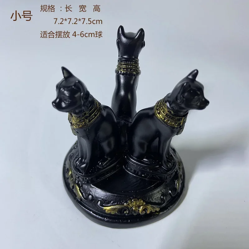 كريستال الكرة قاعدة زخرفة ، الراتنج ماج القط ، الكرة نوع الرف ، الإبداعية مكتب المنزل زخرفة ، مكتب الديكور #6