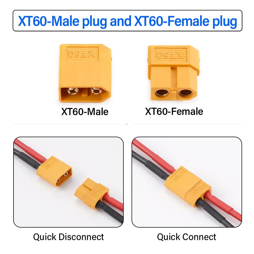 XT60 Male Female Bullet Connectors Plugs for RC Lipo Battery Drone Airplane Accessories Wholesale