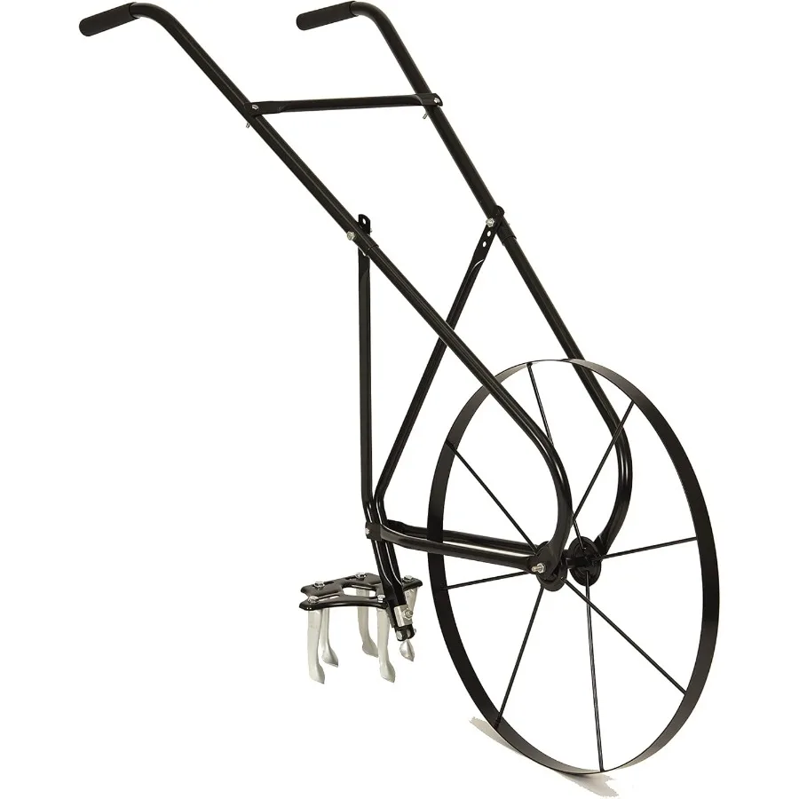Cultivador de ruedas altas tubular de rueda alta 6500 con mango cómodo con 3 posiciones ajustables, implementos de cambio rápido,