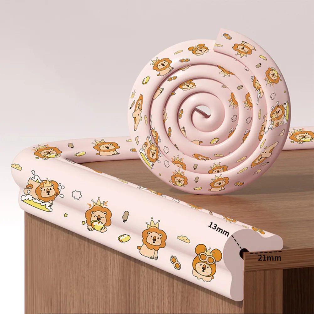 

Durable 2m Desk Edge Guard Strip Cartoon Digital Pattern Soft Wall Corner Protector Baby Safety Thickend Foam Bumper Bedside