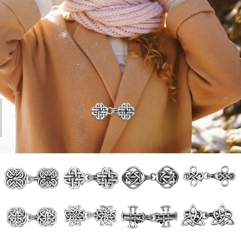 Creative Gift Multifunctional Clip Cardigan Clip Silver Color Vintage Style Shawl Brooch Sweater Blouse Pin