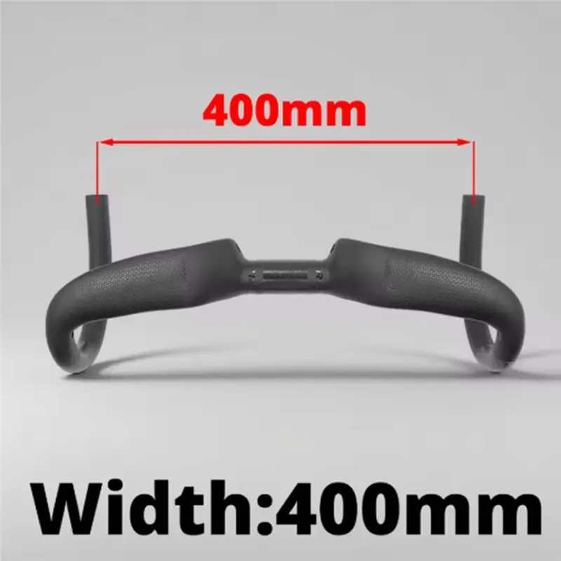 ABUE-ULLICYC Road Handlebar Rise 30Mm 400Mm Hover Carbon Handlebar T1000 Full Carbon Rise Gravel Cockpit Internal Cable