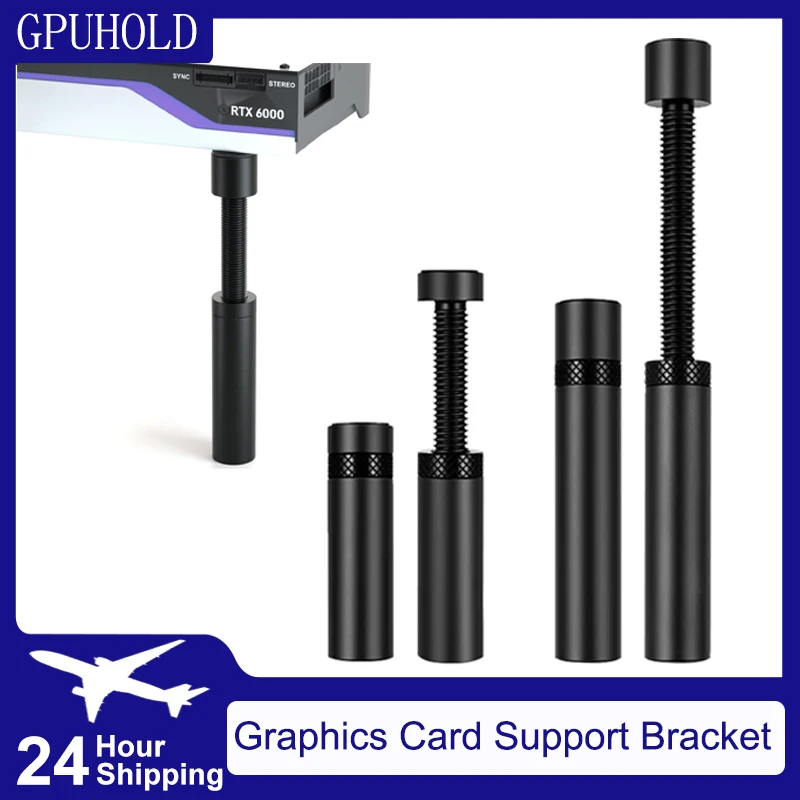 Magnetic GPU Anti-Sag Holder Telescopic Rotating Vertical Graphics Card Support Stand for Gaming PC Case