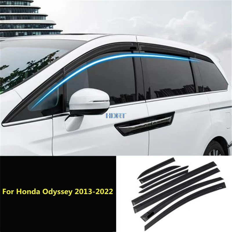 

Car Styling Window Deflector Visor Trim Accessories For Honda Odyssey 2013-2022 Sun Rain Screen Shelter Weather Shield Awning