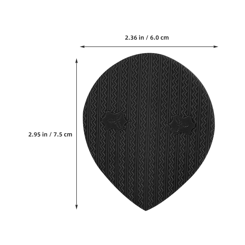 

2 Pcs Sole Accessories Materials Shoe Pad Stripe Pads Shoes Heel Bottom Protector Repair Patches