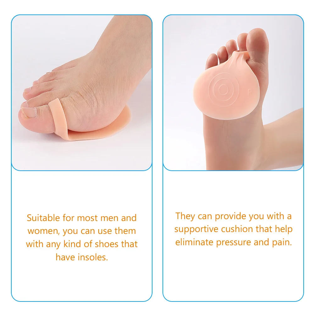 3 pares de almohadillas metatarsianas para los pies, cojines para el antepié, zapatos de tacón alto, soporte para aliviar el dolor, insertos de plantilla antideslizantes transpirables