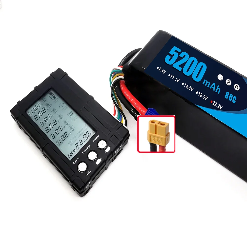 

DXF 6S 5200mAh 80C Lipo Battery 22.2V with XT60 Plug Softcase For 1/8 Buggy Truggy Offroad Car Boat Truck Airplane UAV RACING