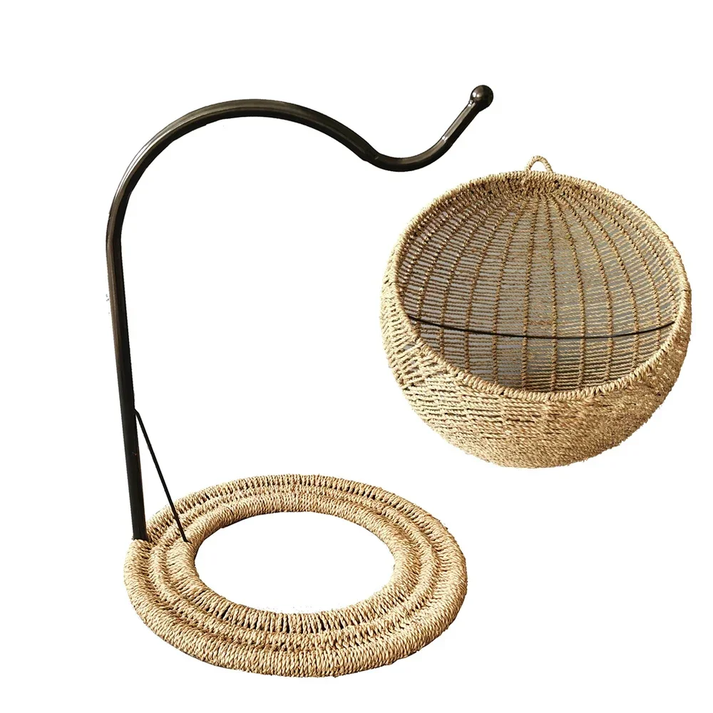 Advanced and durable pet bed suspension, swing chair, cat bed hammock, outdoor seaweed rope suspension