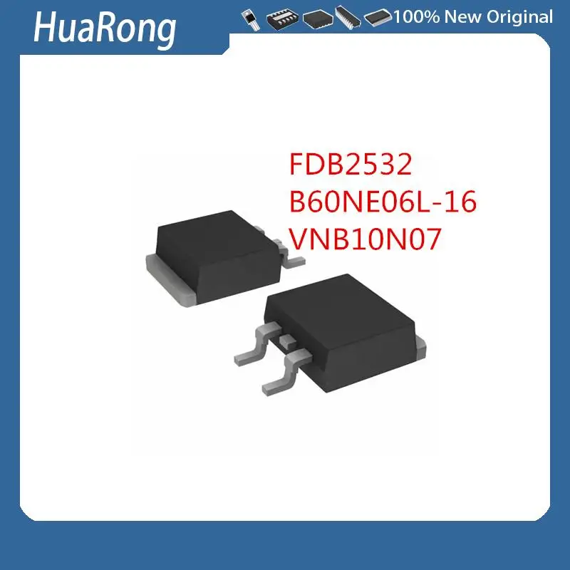 10PCS/LOT        FDB2532        B60NE06L-16        VNB10N07       10N07         TO-263-2