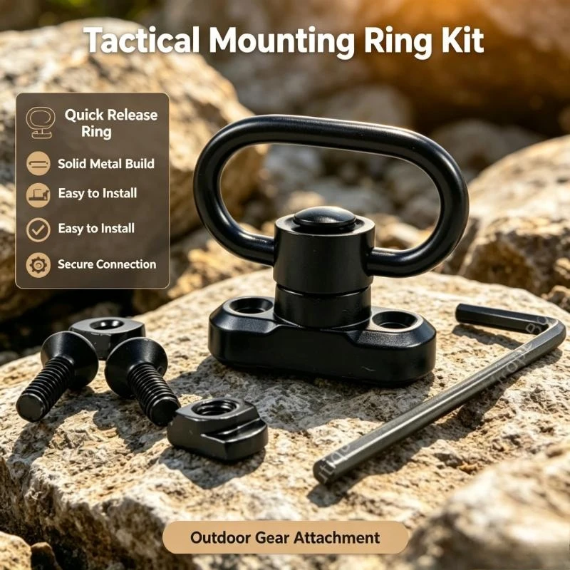 Sturdy Metal Qd Mount With Floating Swivel Loop Enables Stable Strap Installation On All Kinds Of Mlok Layout Hobby Equipment