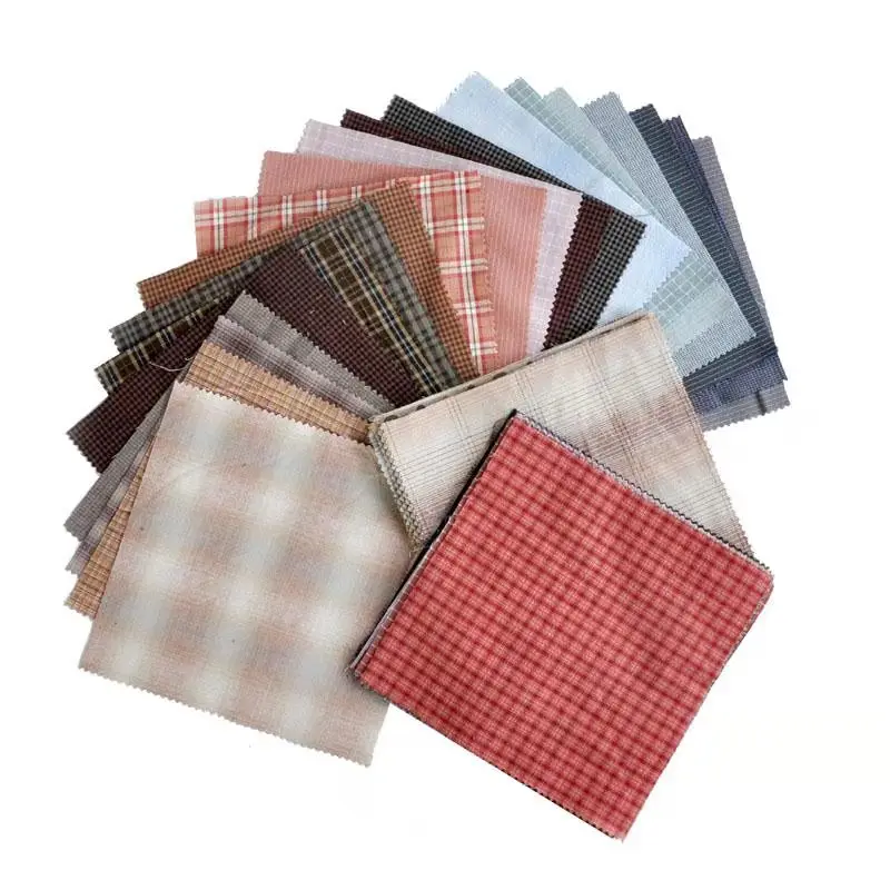 Japanese Yarn-dyed fabric handmade DIY Patchwork 100% Cotton Fabric For Sewing Doll clothes Quilt cloth Bundle telas tissus