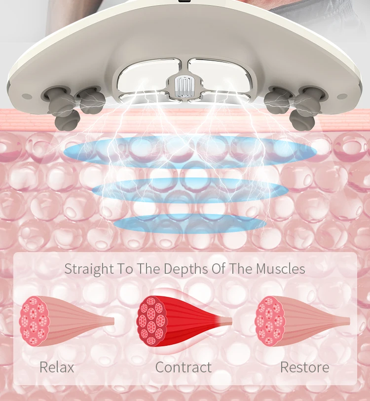 Healthpal 2024 Nuovo Lower Back Fitness Calore elettrico Pancia Cintura per il corpo Massaggio Esercizio addominale Cintura dimagrante Macchina per la perdita di peso