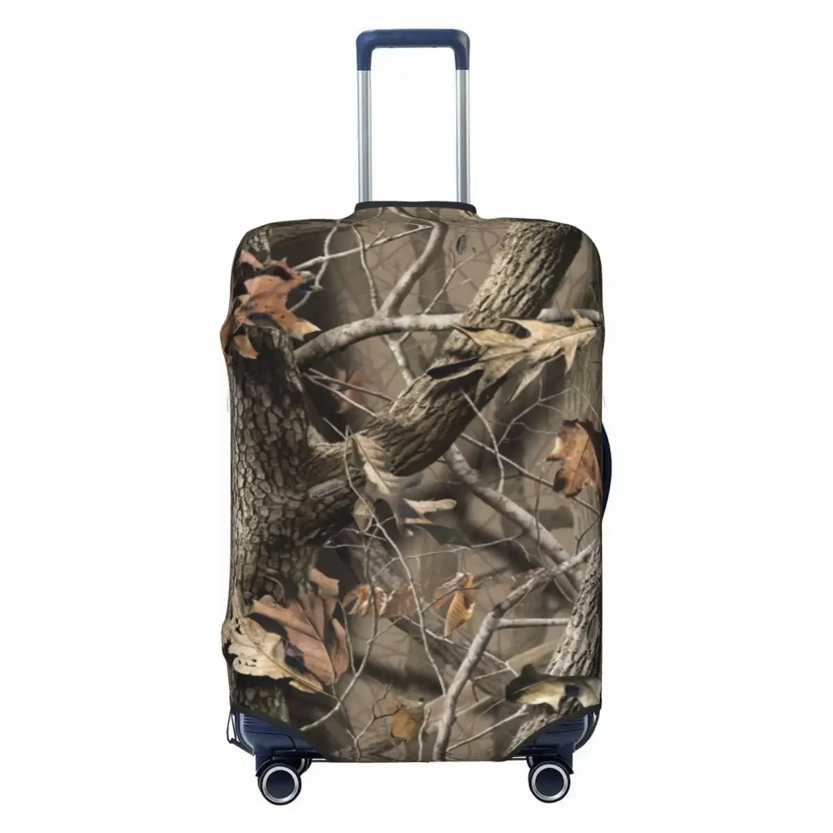 Custom Cute Real Tree Camouflage Camo Pattern Luggage Cover Protector Washable Travel Suitcase Covers