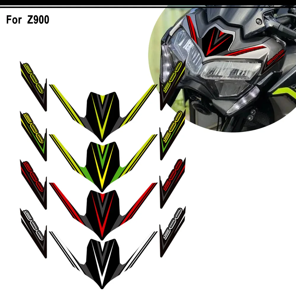 For Z900 Motorcycle Front Fairing Fender Stickers Decals 2015-2021 Models Z 900 Decorative