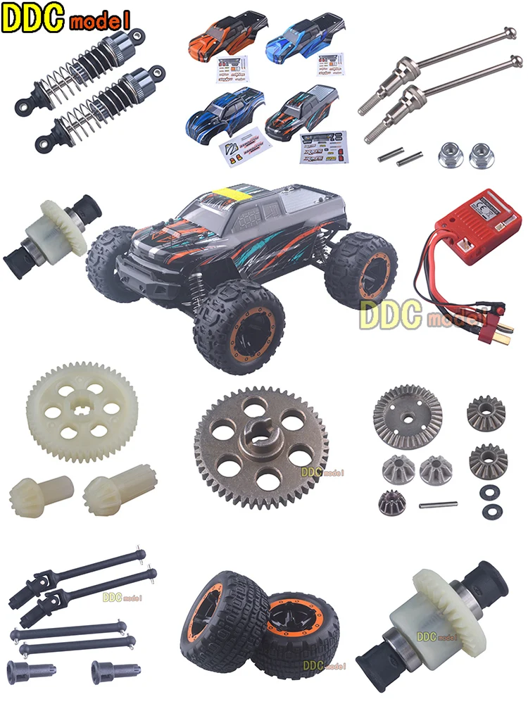 Do modelu HAIBOXING HBX16889A, części zamienne do zdalnie sterowanego samochodu RC, metalowe koła zębate do mechanizmu różnicowego. — 2