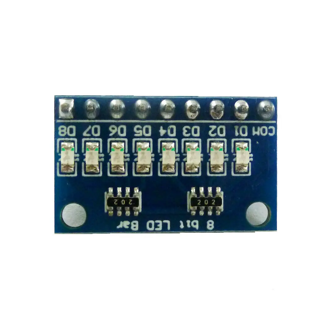 

3-24V 8 Bit Blue Common cathode LED indicator Bar Diy Kit for Arduino NANO MCU