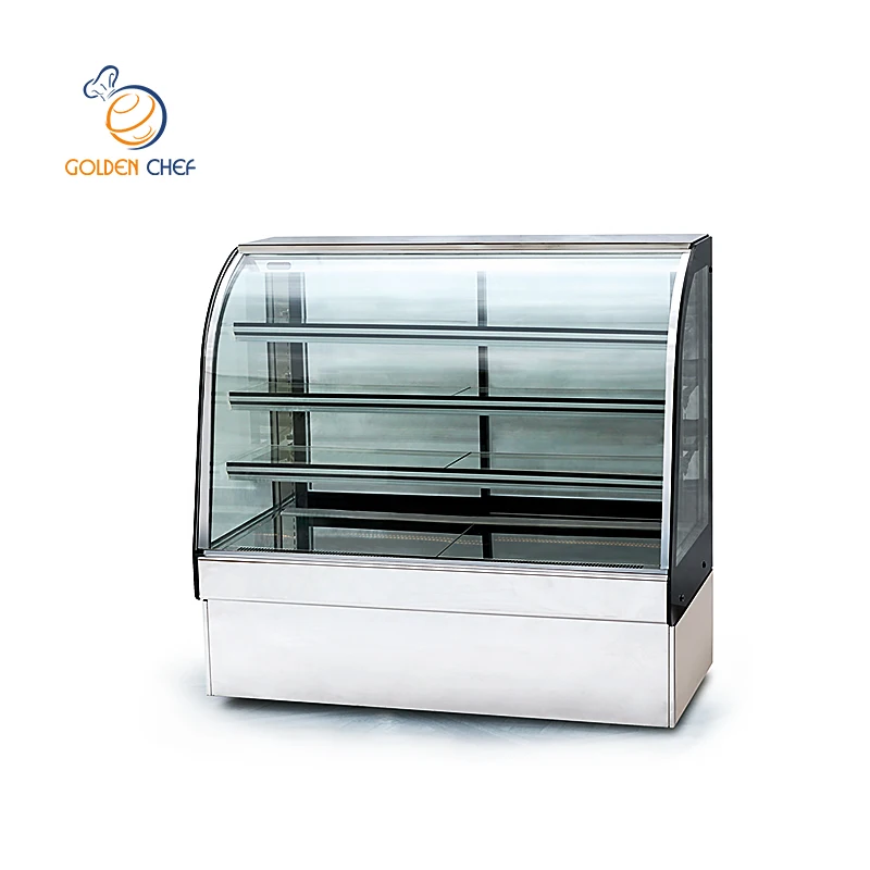 Three Layers Refrigeration Equipment Cake Display Glass Door Commercial Refrigerator Showcase Cake Display Fridge Cabinet